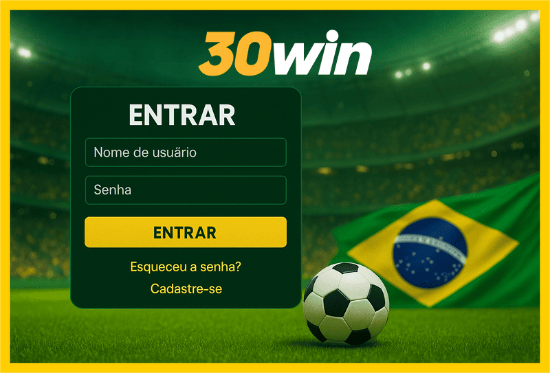 Criar uma nova Conta no plataforma 30WIN